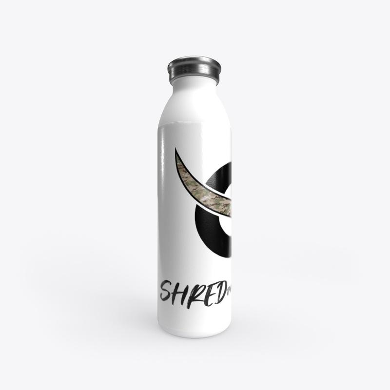 Shred the Stress Steel Water Bottle